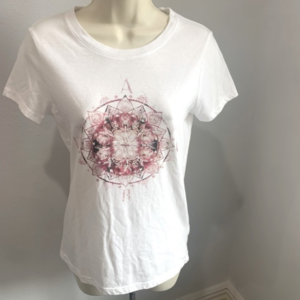 Aeropostale White SS Tee‎ Size Med